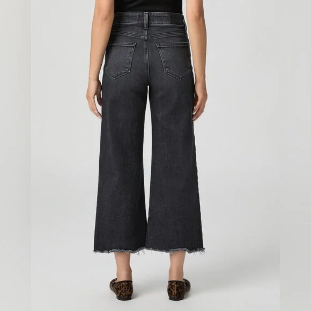 Paige Anessa Wide Leg Jean, Size 28, Black - Excellent Condition - Picture 3 of 7